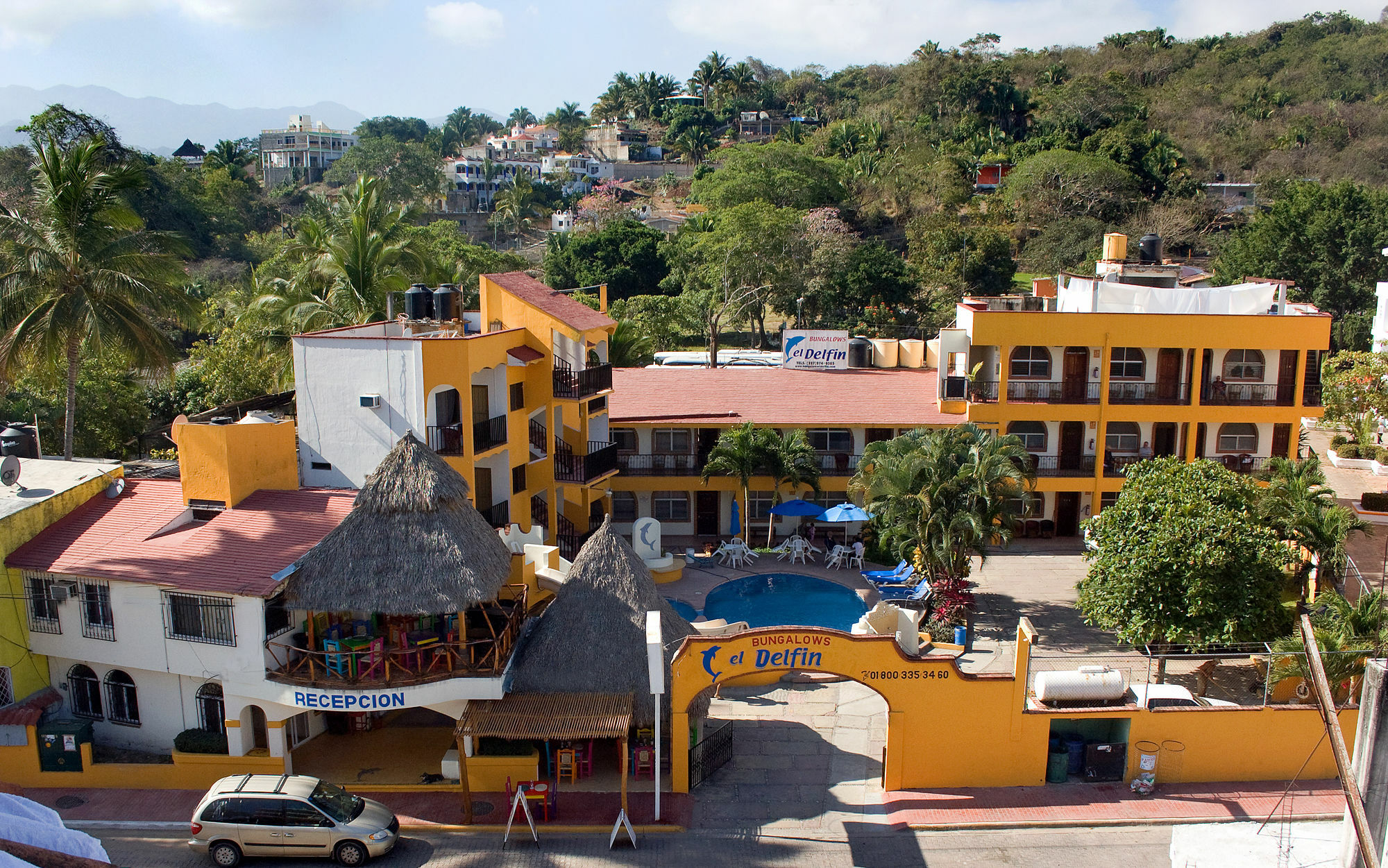 Bungalows El Delfin Rincon de Guayabitos Esterno foto